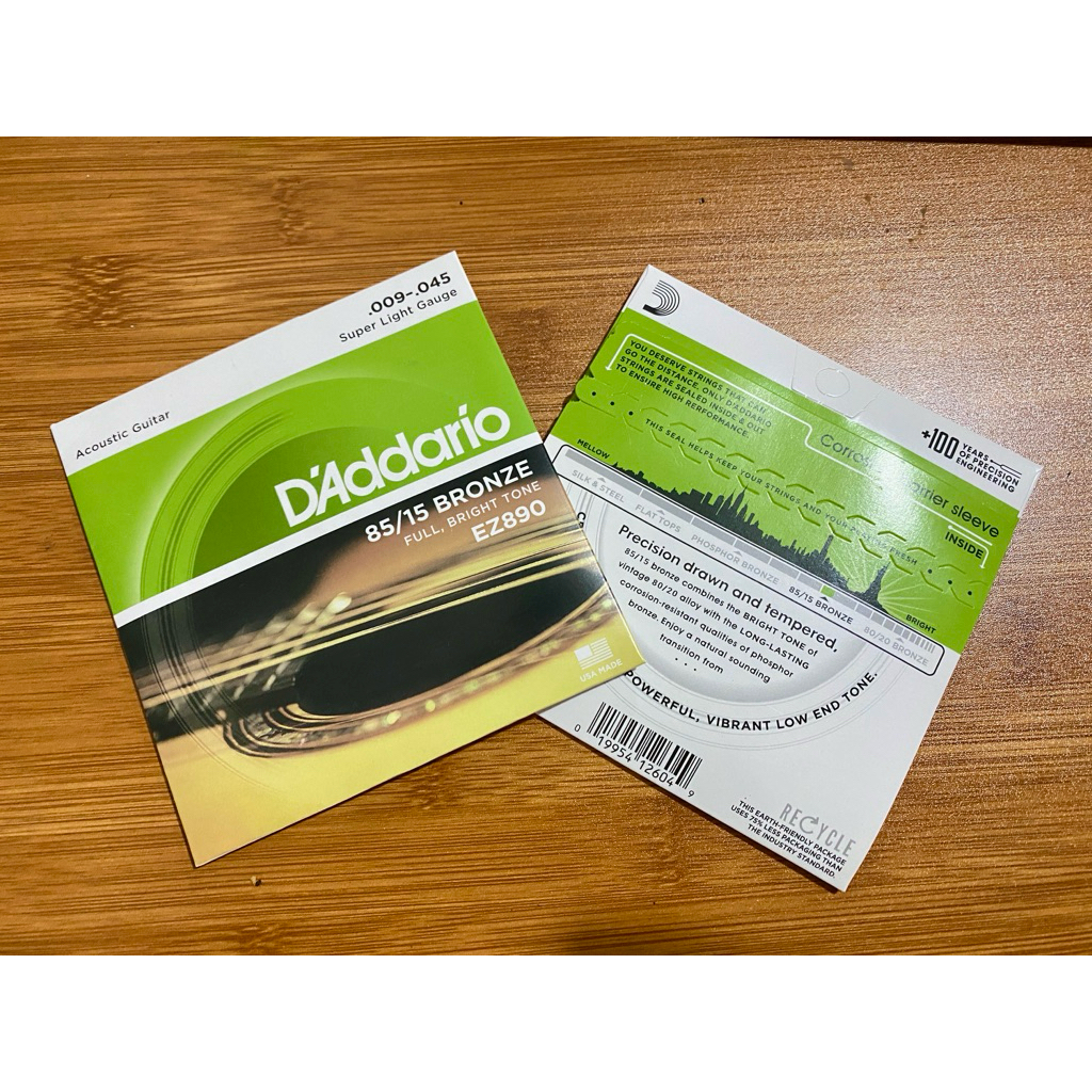 Senar gitar D addario 09