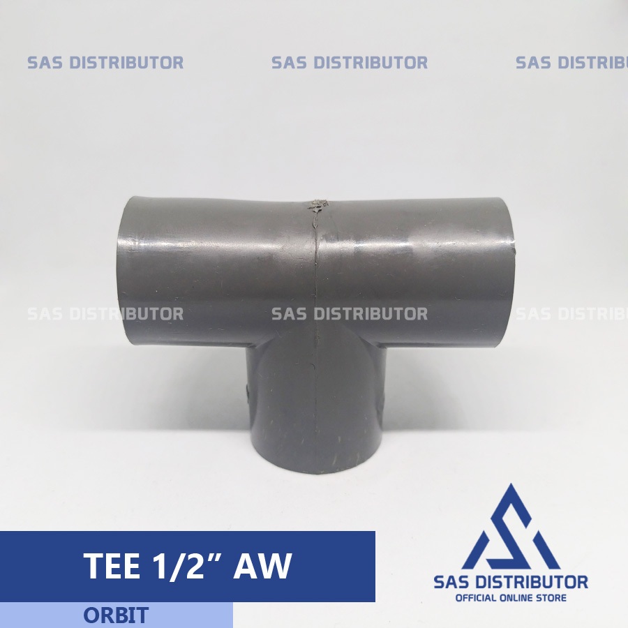 Tee 1/2" PVC Orbit Tanpa Minimal / Tee 0,5" AW PVC / T 1/2" inch / Tee Pipa 1/2" inch / Tee PVC 1/2"