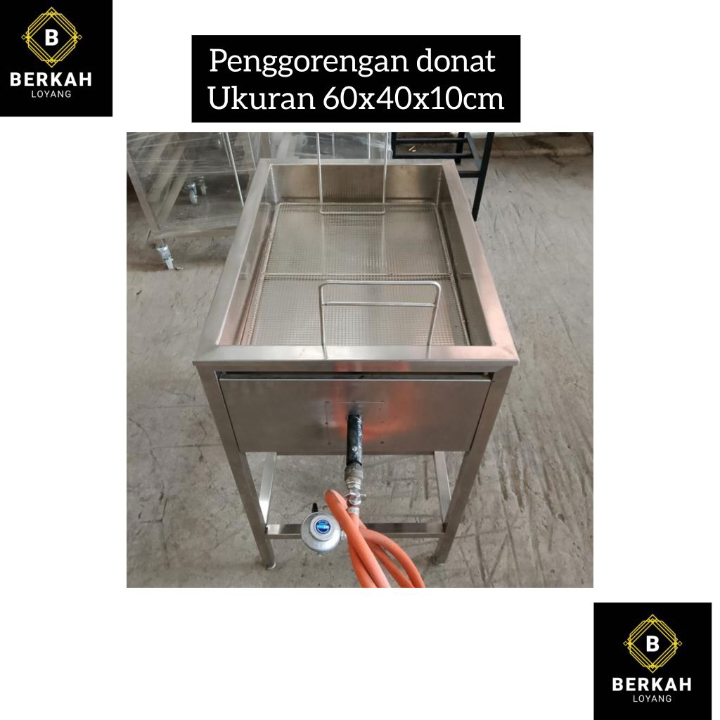 Penggorengan donat gas ukuran 60x40x10