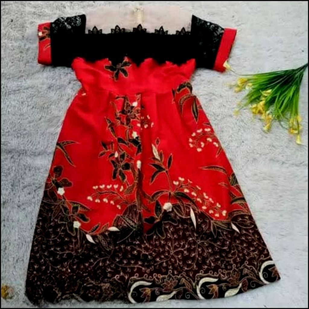Dress Batik Anak/Dress Batik Anak Natal/Dress Anak Umur 3 tahun sampai 13 tahun