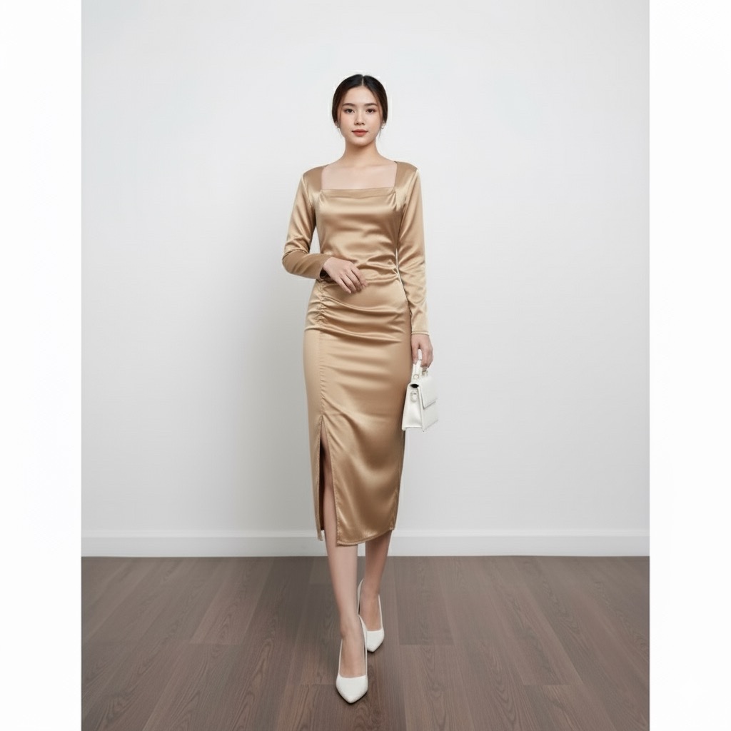 Dress velvet bludru Aiko