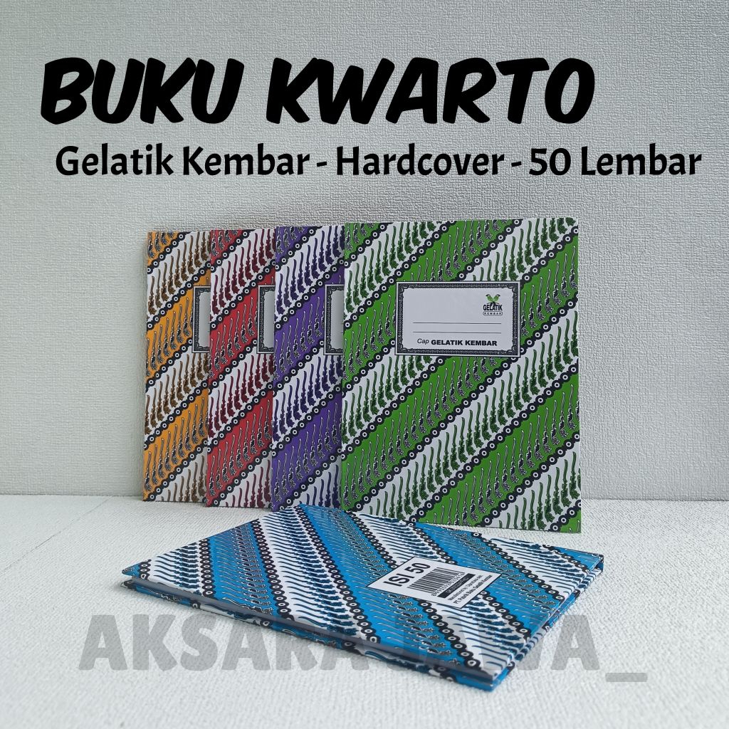 Buku Kwarto 50 Lembar Gelatik Kembar ( 1 pcs ) Buku Batik 50 Lembar Buku Batik Kwarto 50 Lembar Buku