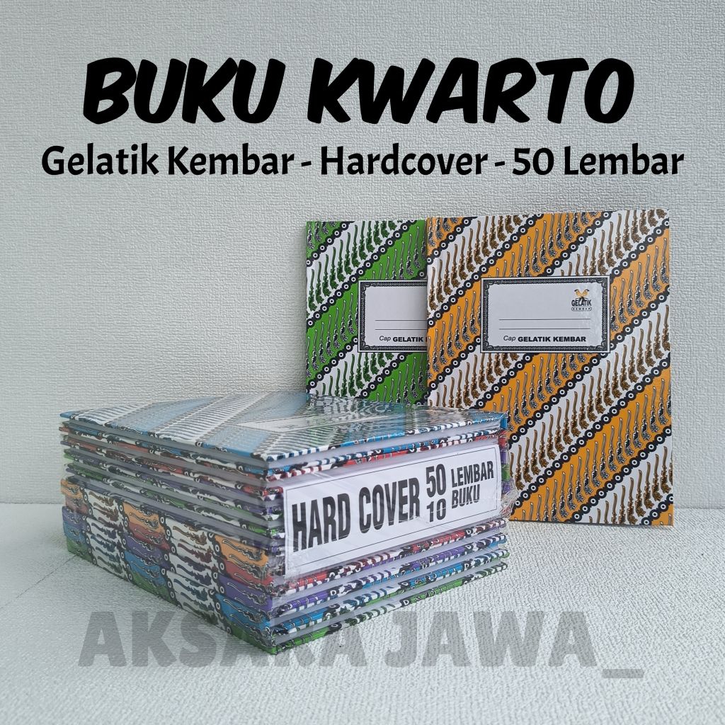 Buku Kwarto 50 Lembar Gelatik Kembar ( 1 pack / 10 pcs ) Buku Batik 50 Lembar Buku Batik Kwarto 50 L