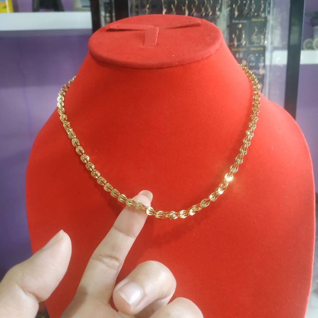 Kalung dewasa model mirip emas asli