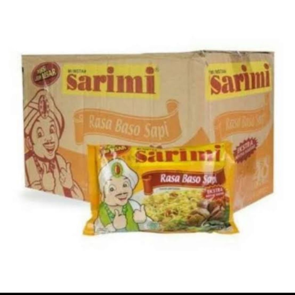 Mie Instan Mie Sarimi Rasa Baso Sapi 1 Dus Isi 40 pcs