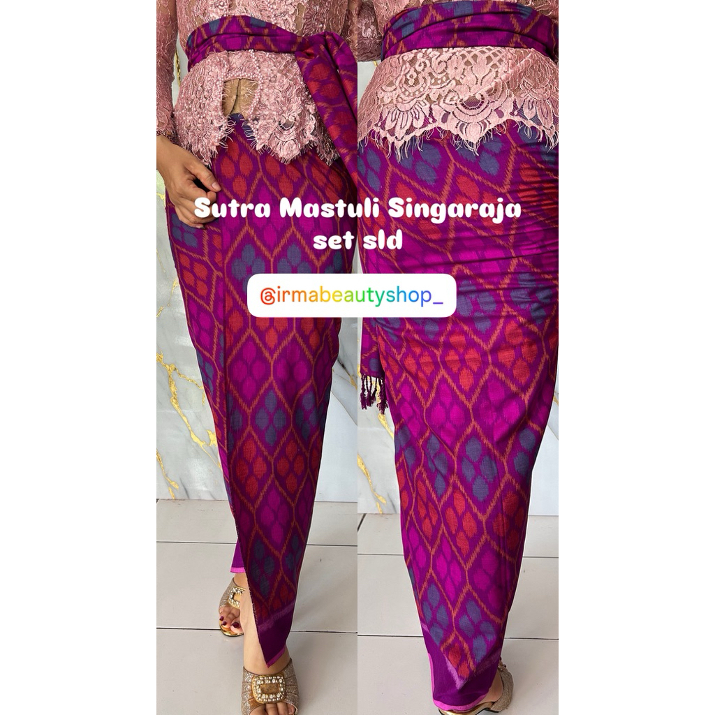 Ready Stok Sutra Mastuli Ori Singaraja Set Selendang
