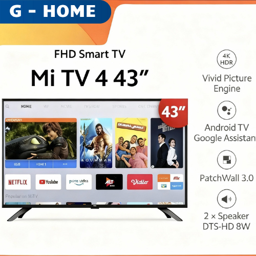 ANDROID TV XIAOMI 43 INCH 4K - GARANSI XIAOMI