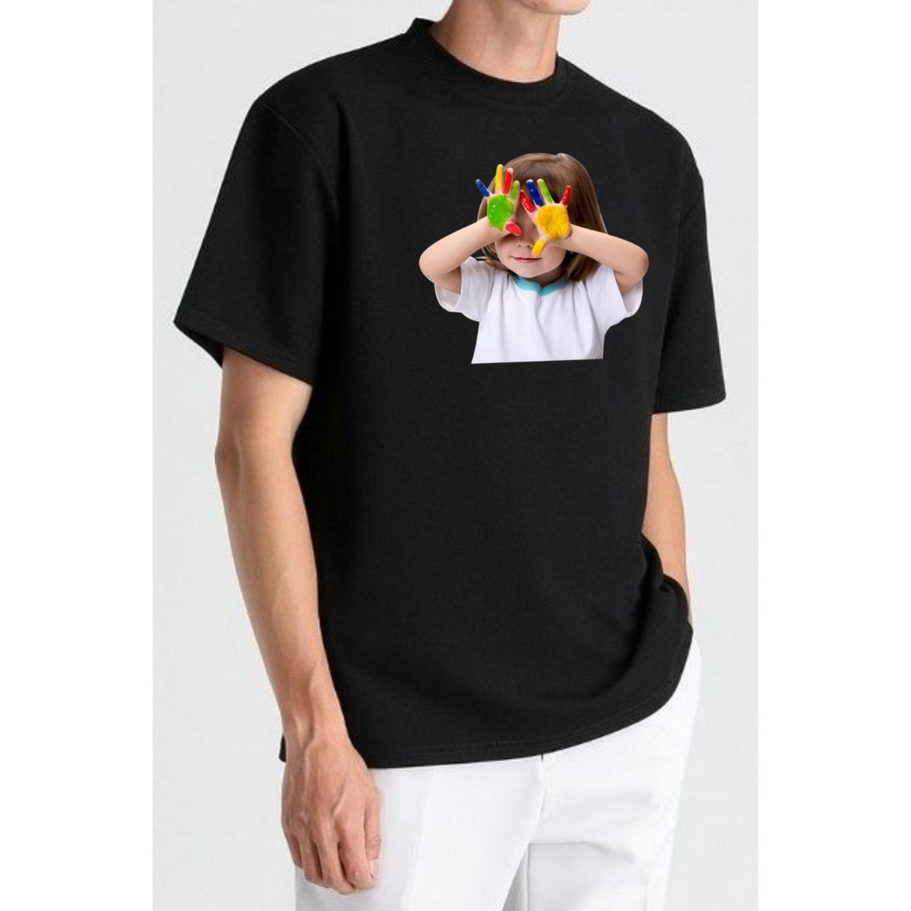 Baju Hitam Pria Tebal Katun 24s - Tshirt ADLV Basic Hitam Premium Full Tag