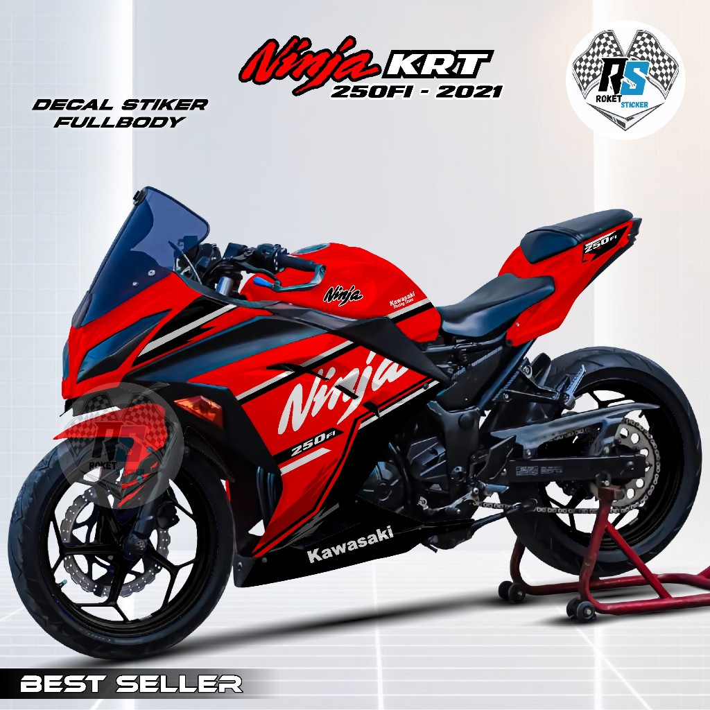 COD - STIKER FULLBODY NINJA KRT 250FI 2021 / MOTIF RACING LIVERY VIRAL