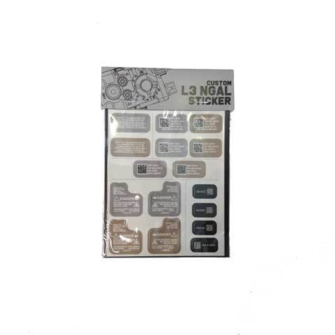 STIKER L3 HARRIS NGAL STICKER LABELS REPLACEMENT PENGGANTI M-4 M-16 MK-18 SOP-MOD URGI FMA SOMOGEAR