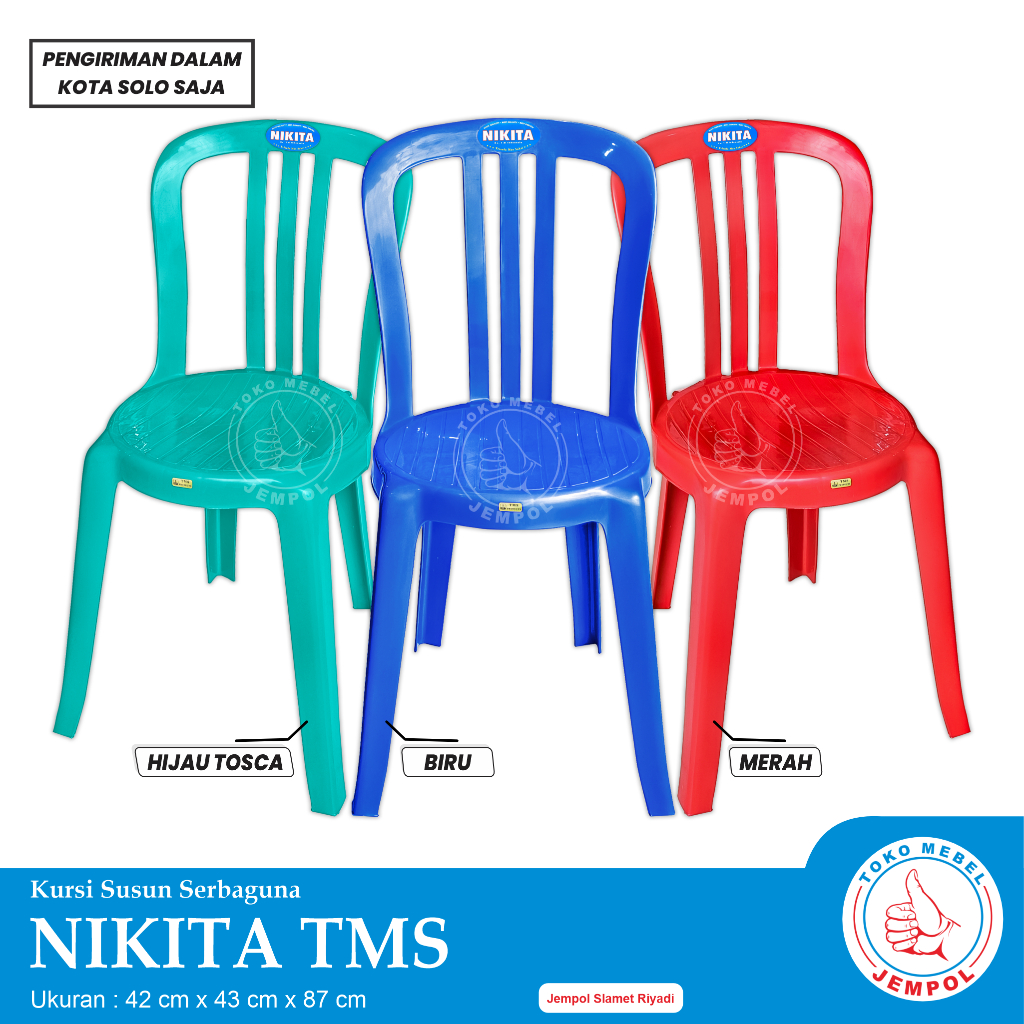 Kursi Susun NIKITA TMS / Kursi Plastik /  Kursi Teras / Kursi Hajatan