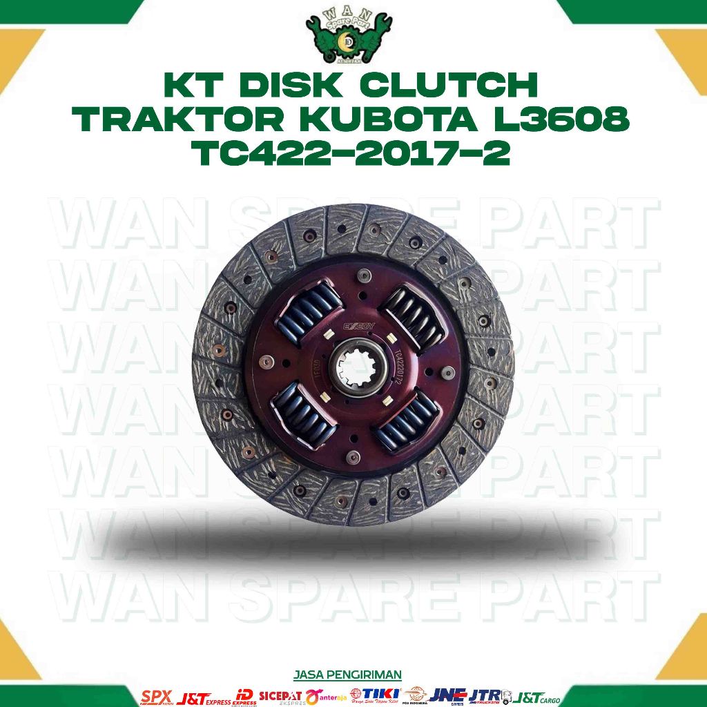 KT DISK CLUTCH TRAKTOR KUBOTA L3608 TC422-2017-2 for TRAKTOR 4 RODA WAN SPAREPART