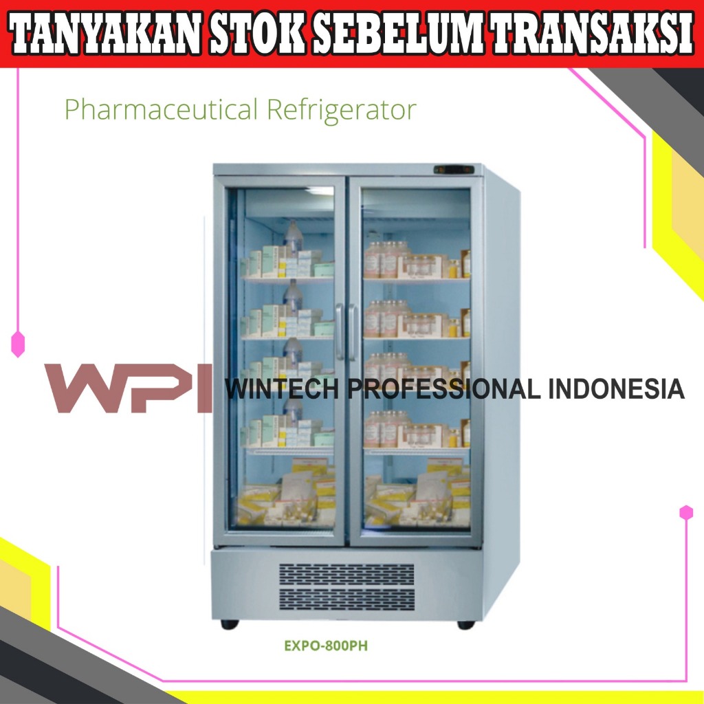 Gea EXPO-800PH Pharmaceutical Refrigerator - Kulkas Obat - Penyimpanan Obat - Kulkas Farmasi