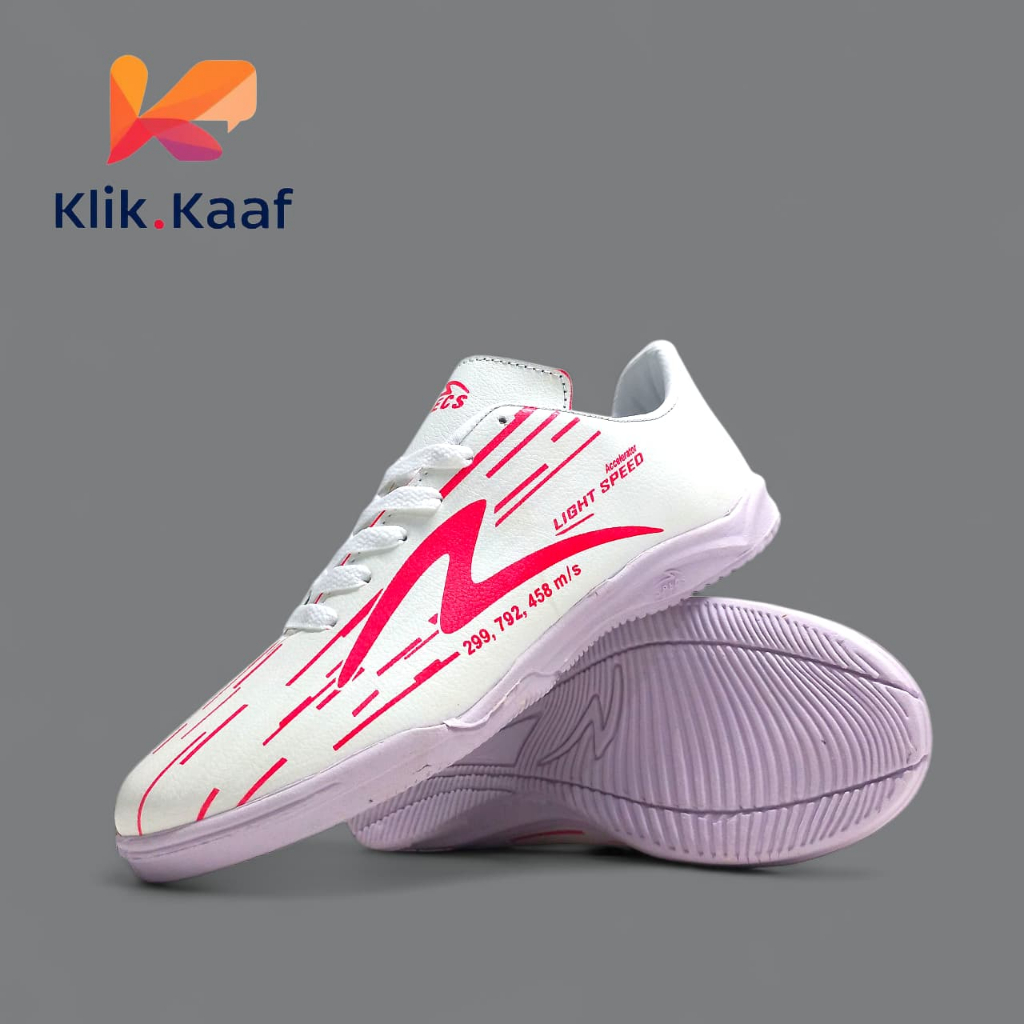 Kaaf - Sepatu Futsal Specs Accelerator Lightspeed Reborn White Red