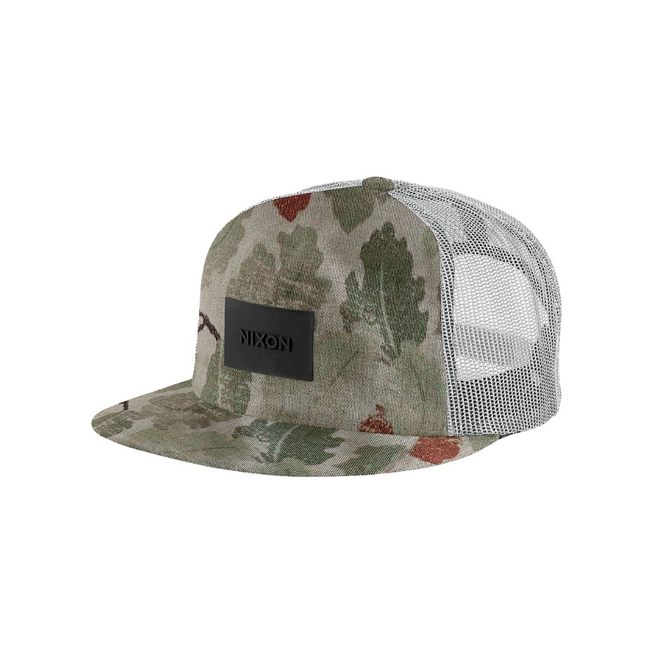 NIXON HAT-TEAM TRUCKER HAT KHAKI/CAMO-C21671711