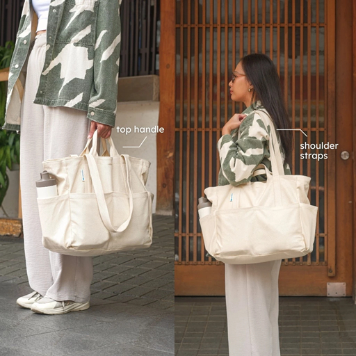 Giggles - Mamiru Portland Bag / Canvas Tote Bag / Tas Kanvas Casual | Mamiru