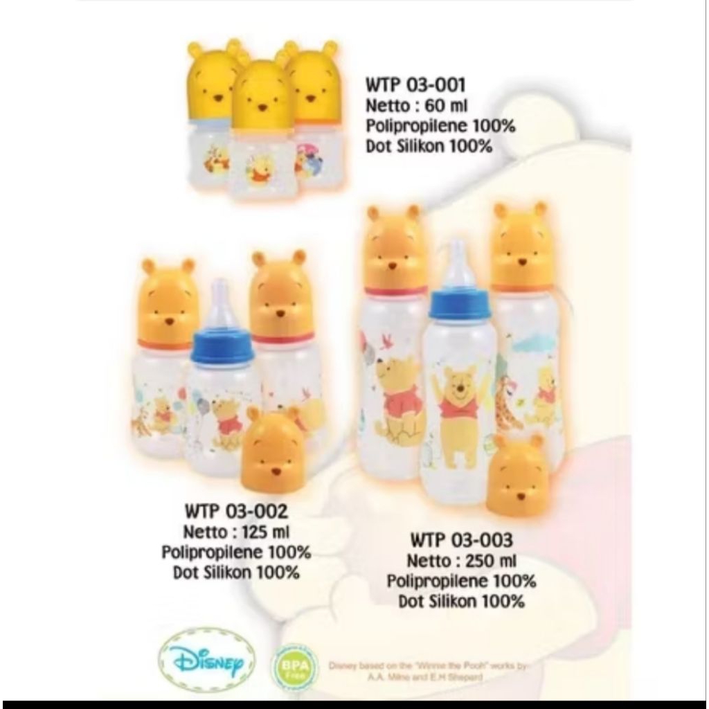SALE Botol susu (dot/sendok) KIDDY POOH DISNEY