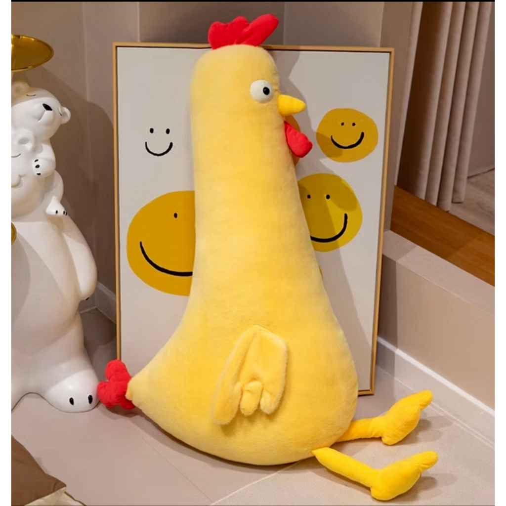 Boneka Bantal Guling Karakter Ayam,Lucu dan Imut Guling Ayam Jumbo,Bantal Peluk
