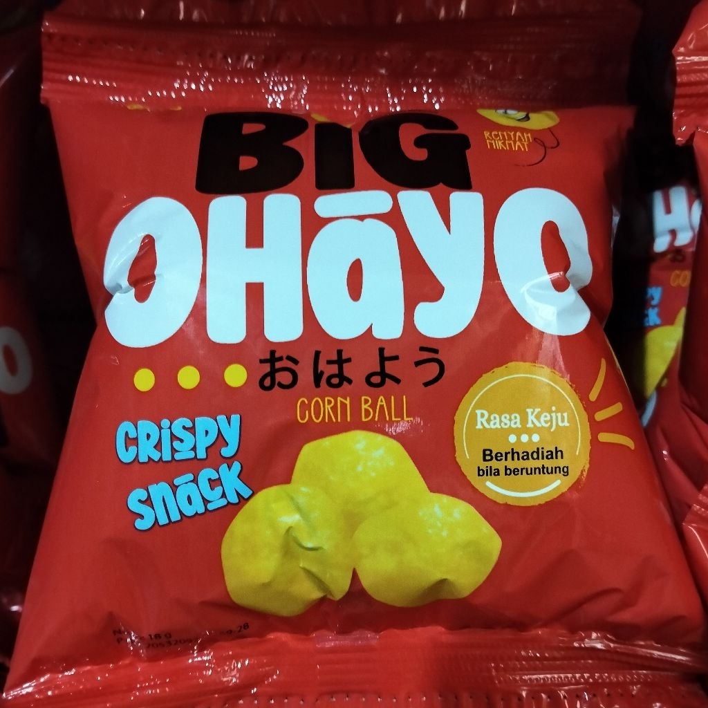 big ohayo Snack Chiki berhadiah 1 renceng isi 10 pcs