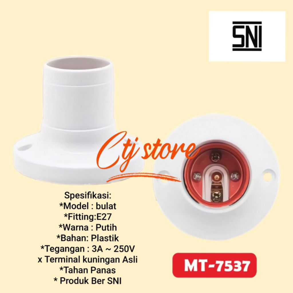 FITTING PLAFON BULAT MT-7536||FITTING PLAFON SEGI DELAPAN PUTIH MT-7538||FITTING PLAFON MURAH