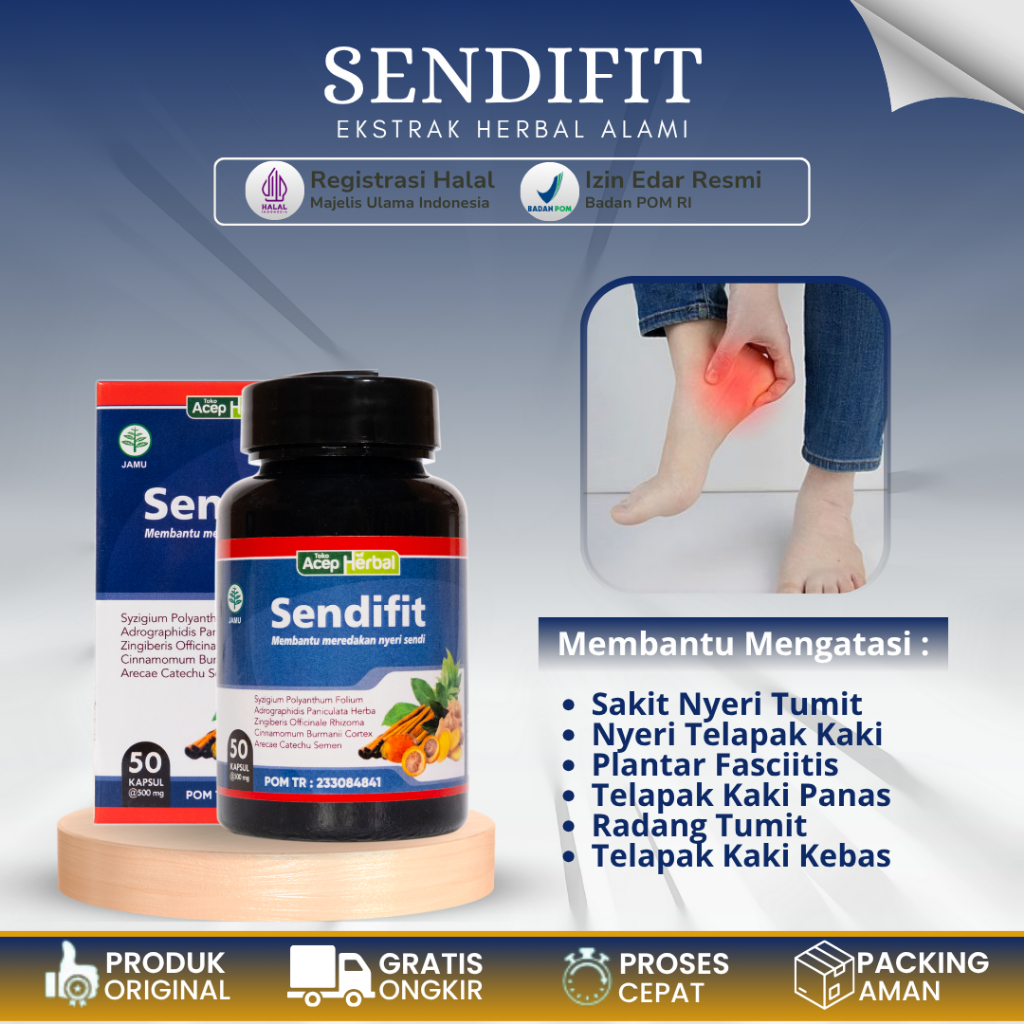 SENDIFIT Obat Telapak Kaki Sakit, Obat Nyeri Telapak Kaki, Obat Sakit Telapak Kaki, Obat Plantar Fas