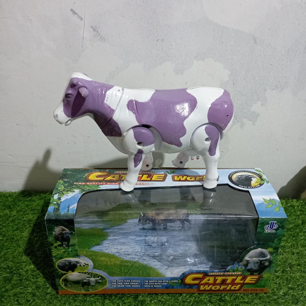 MAINAN SAPI ANAK JUMBO BATRAI  BERJALAN DAN BERBUNYI