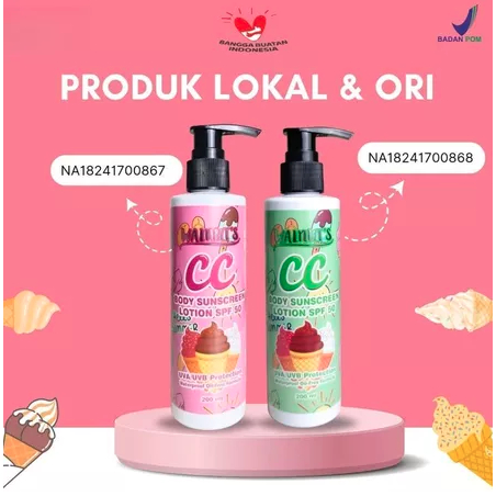 WALNUTS CC BODY SUNSCREEN LOTION 200ML BPOM LOKAL CC BODY SUNSCREEN WALNUTS