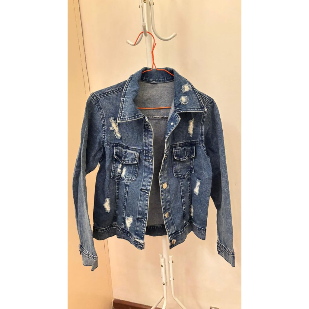 PL Jaket Jeans Denim Wanita