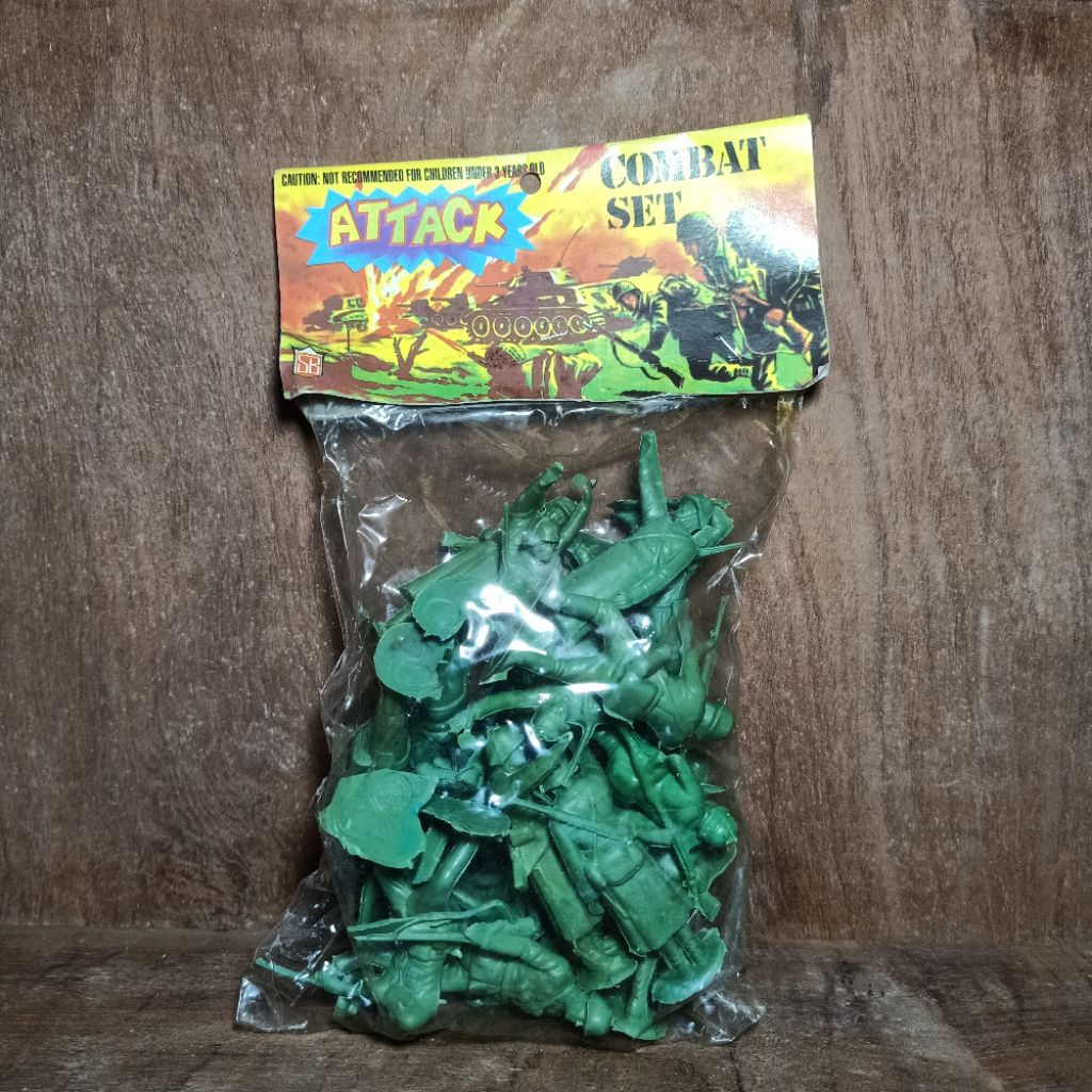 mainan anak figur tentara plastik jadul lawas vintage