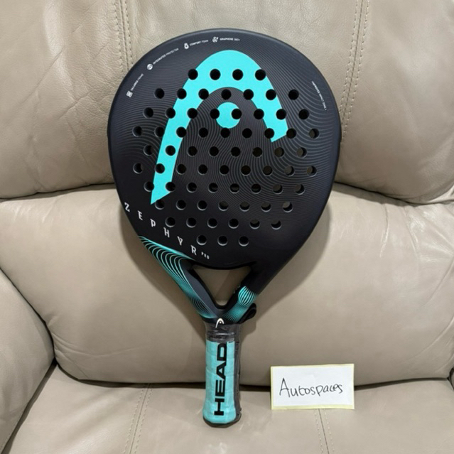 Head Zephyr Pro Black tosca blue padel racket Original raket padel Head Zephyr teal blue