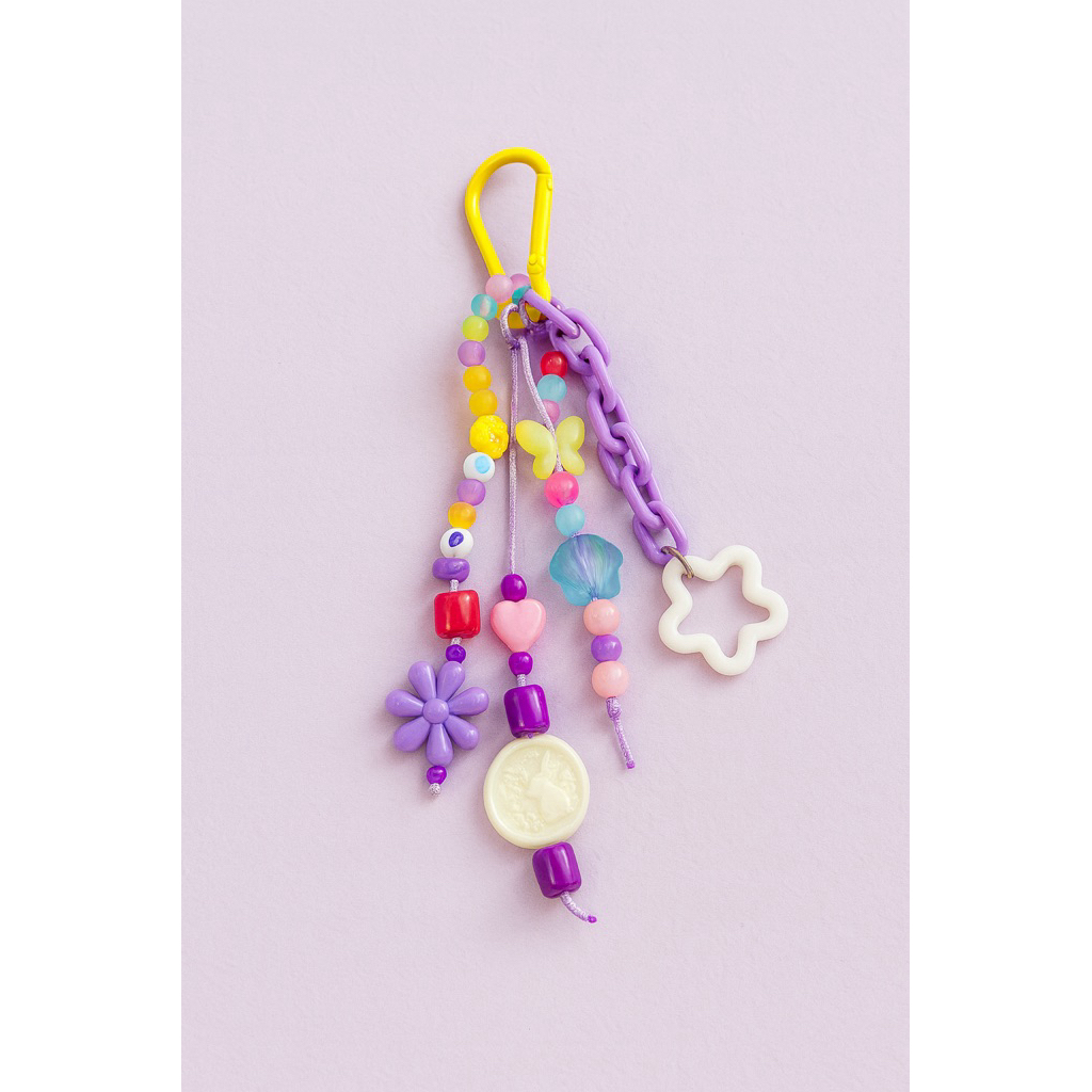Gantungan kunci beads | Keychain aesthethic | Gantungan tas korea | Bag charm | Gantungan manik mani
