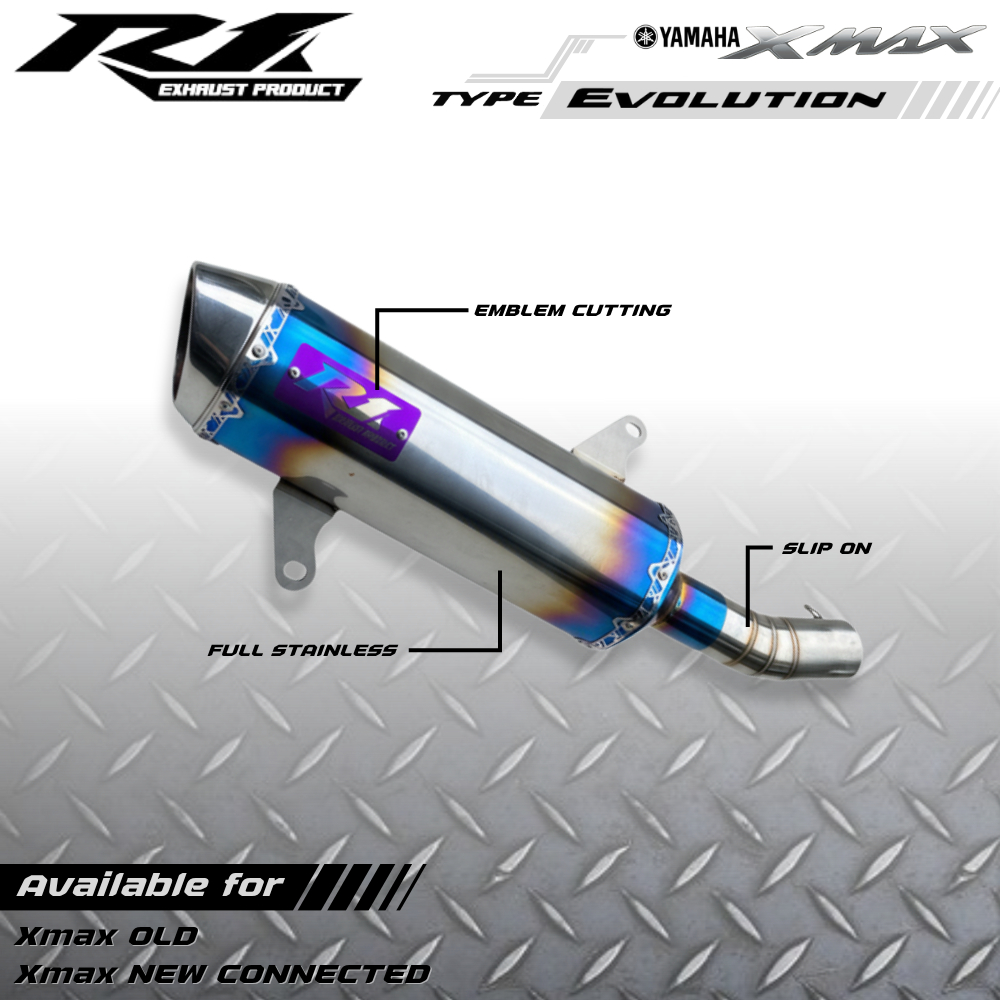 Knalpot XMAX Knalpot Yamaha XMAX Knalpot XMAX 250 Knalpot Yamaha XMAX 250 SLIP-ON ORIGINAL R1 EXHAUS