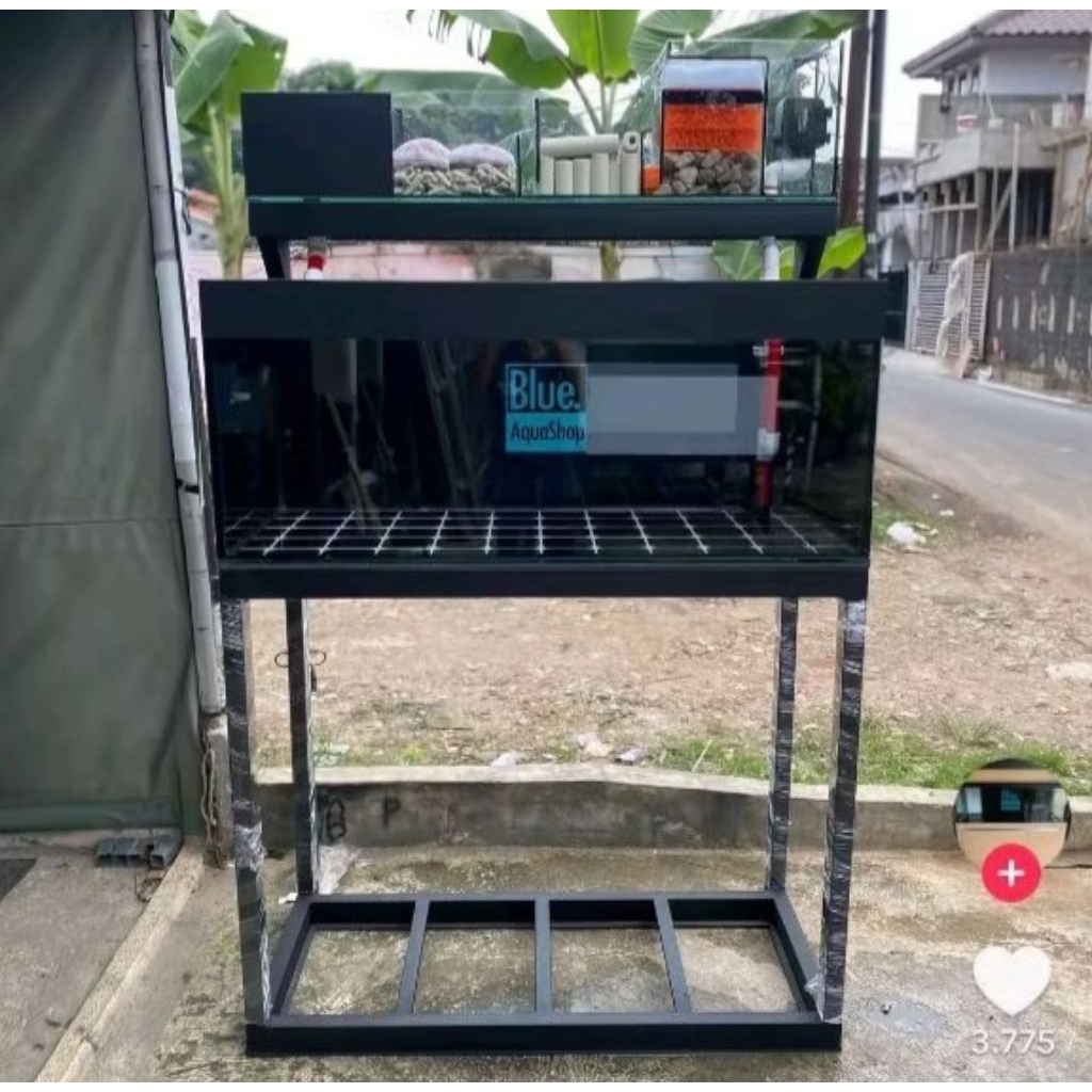 Rak aquarium 100x50cm + rak filter 100x15cm