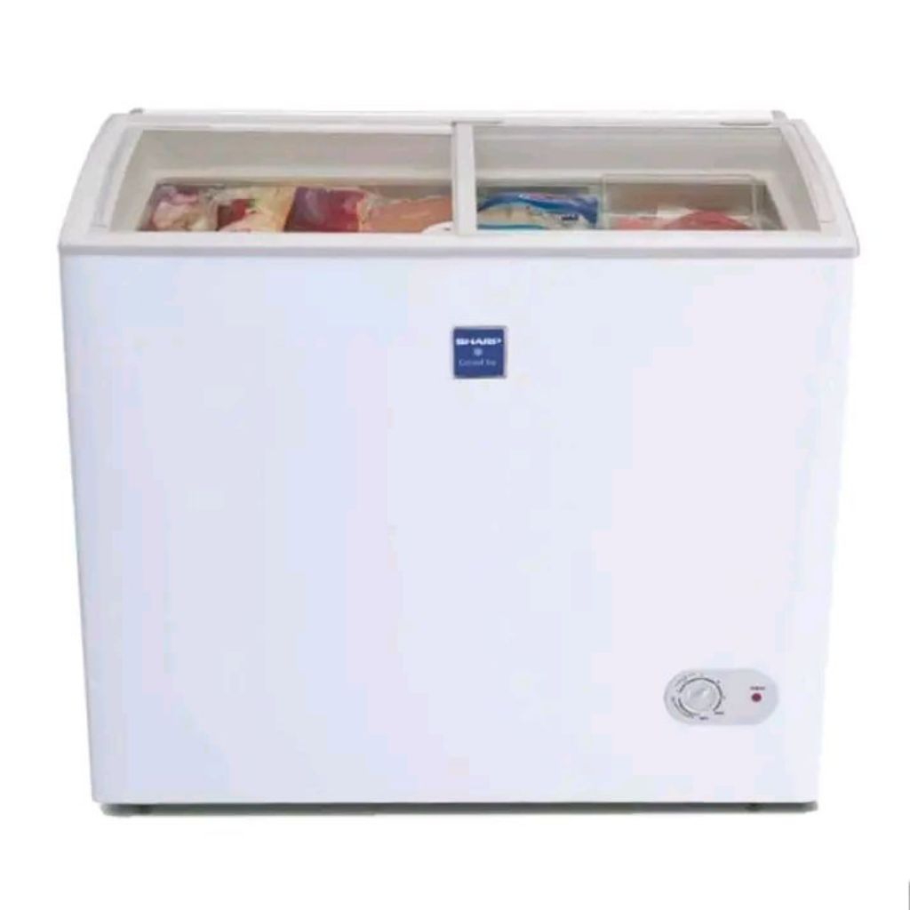 Chest Freezer Sliding Glass Sharp FRW-210 | 200 L kaca geser frw210