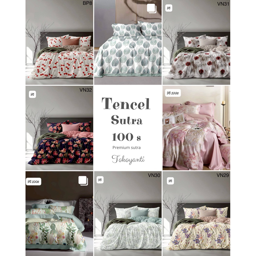 Seprei SUTRA TENCEL 100s | TENCEL ORGANIK 100s | 160-180-200