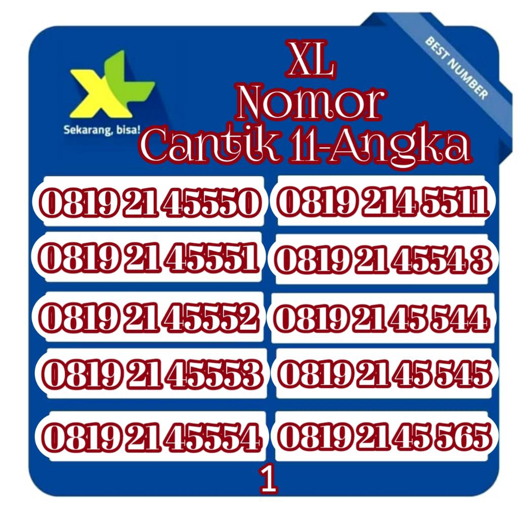 promo perdana XL nomor cantik 11angka(Cek Deskripsi)