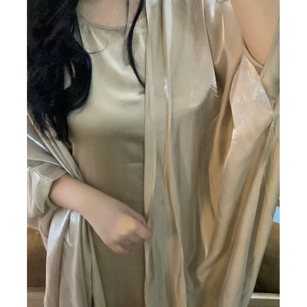 SULTANA ABAYA SET-Abaya Outer+Inner Dress/Abaya Set/Setelan Gamis