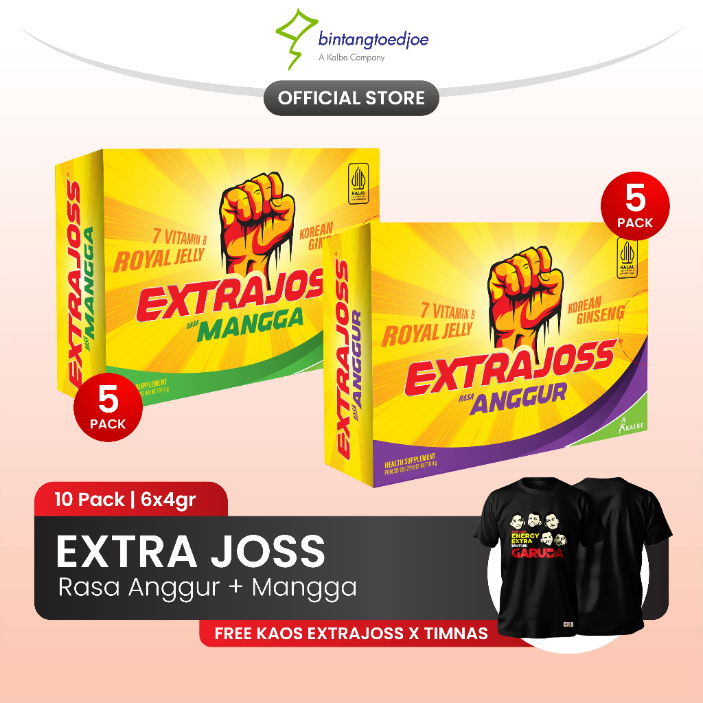Extra Joss Anggur 5 Pack + Extra Joss Mangga 5 Pack