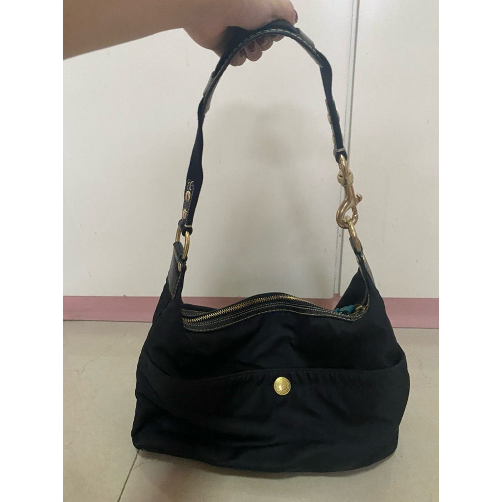 coach nylon bag black