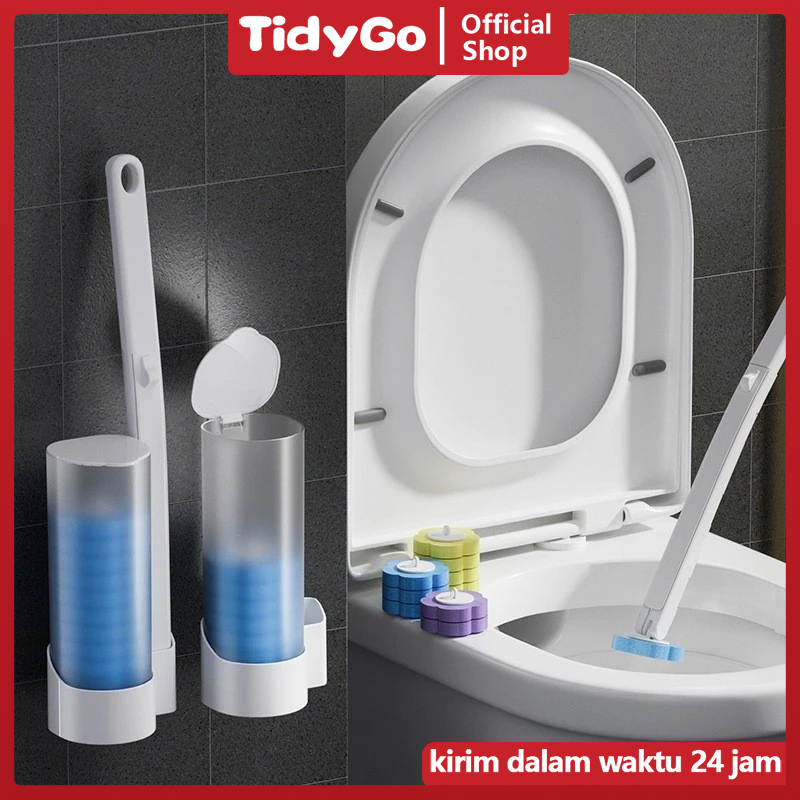 TidyGo Pembersih Toilet Sekali Pakai / Spons Pembersih Toilet / Disposable Toilet Brush / Sikat Toil