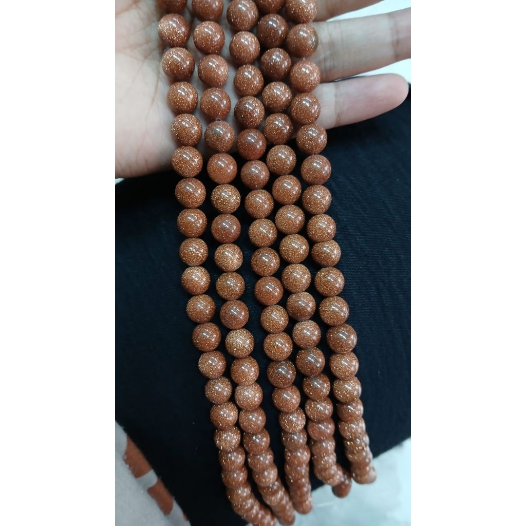 manik batu alam pasir mas bulat