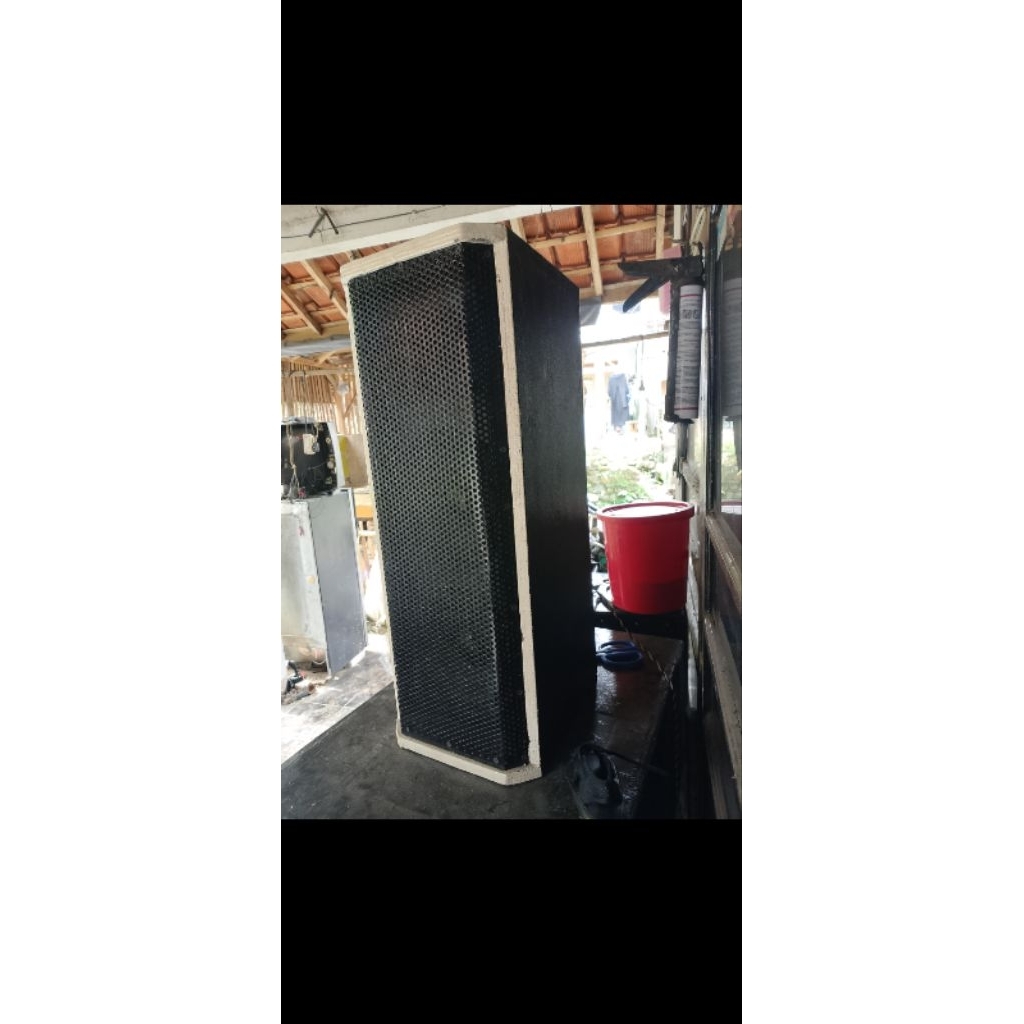 Box midle 8inch double plus tweeter model SR sudah isi speaker