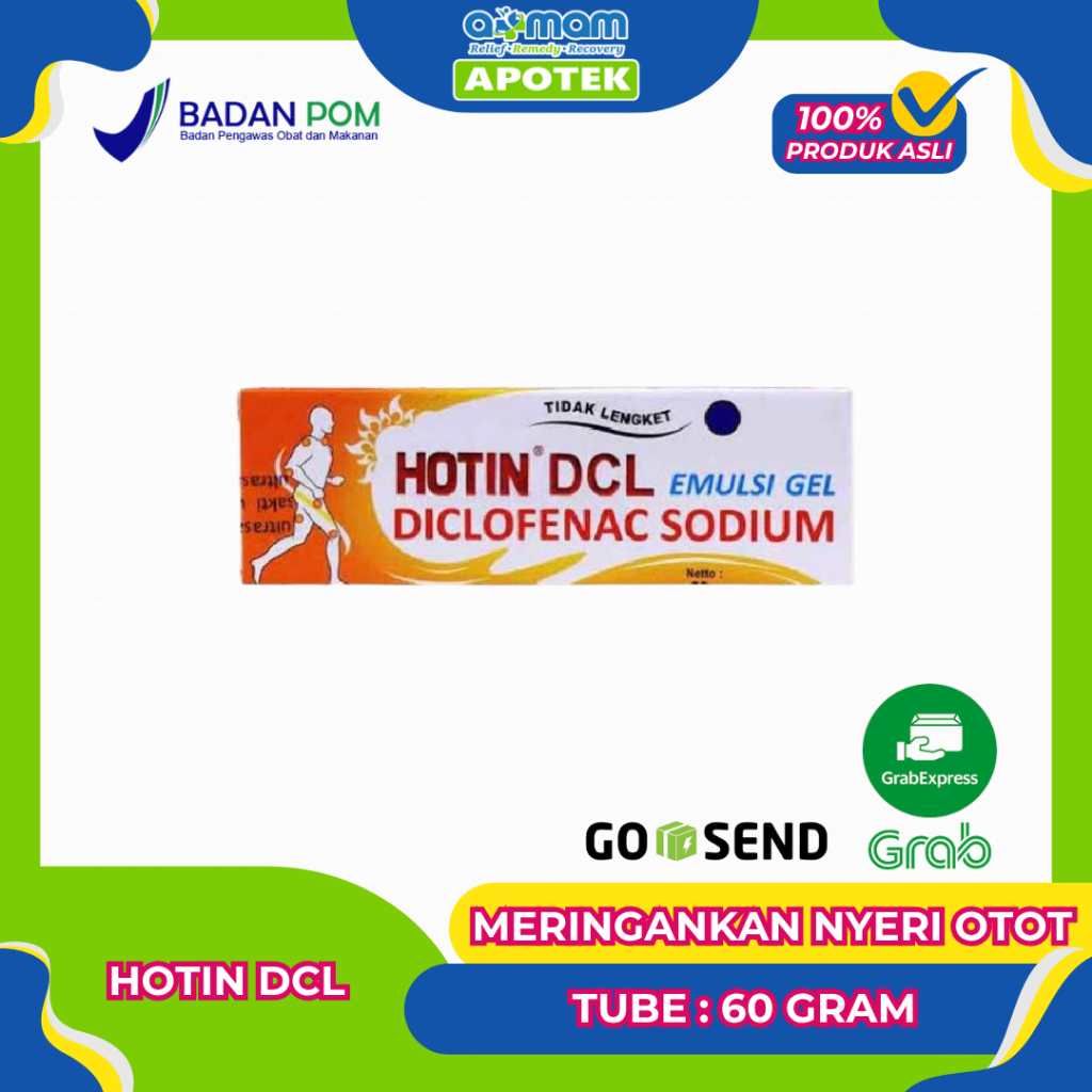 Hotin DCL 60 gram Emulsi Gel Pereda Nyeri Otot 60 gram