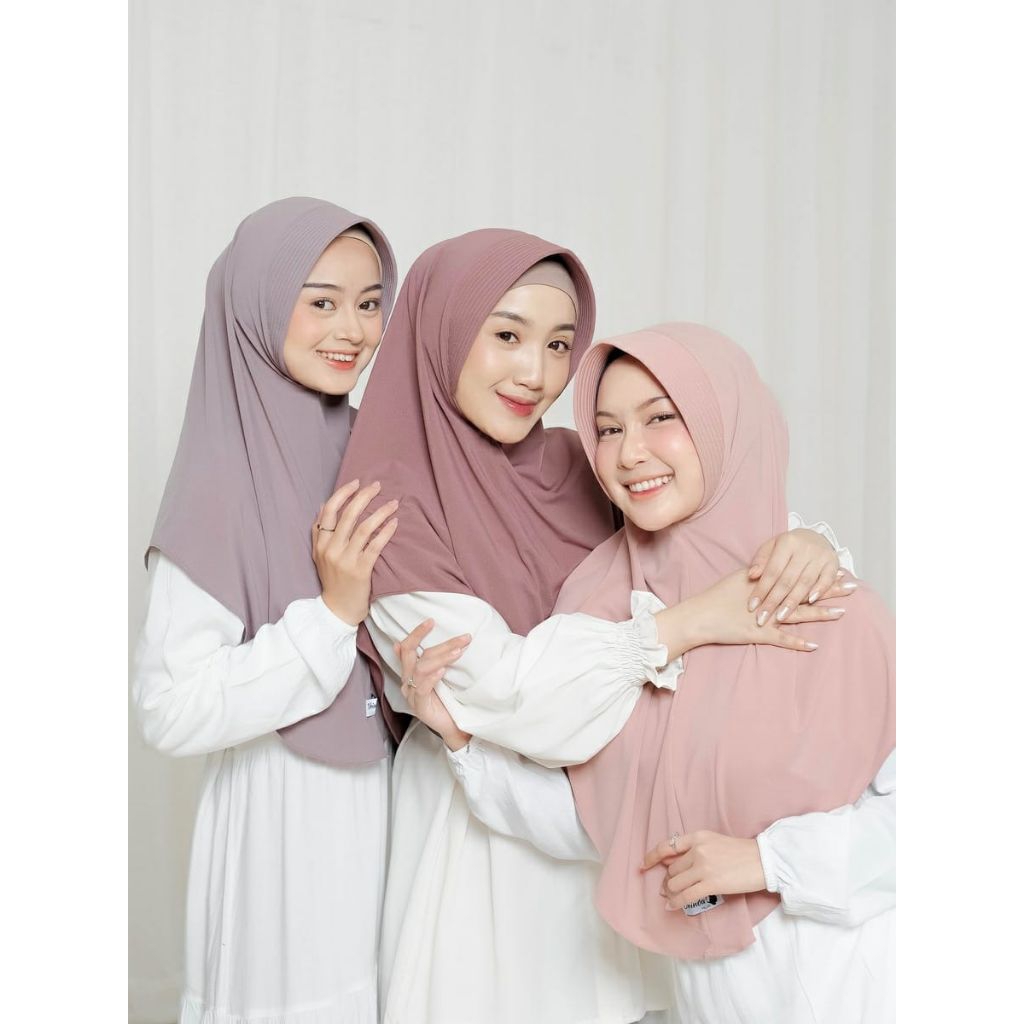 Hijab Bergo Instan Spandex Premium size L adem terbaru