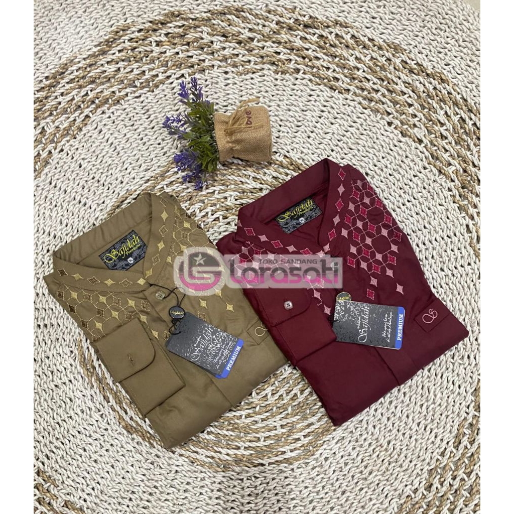 baju Koko merk SAJIDAH lengan panjang pria kekinian kualitas premium