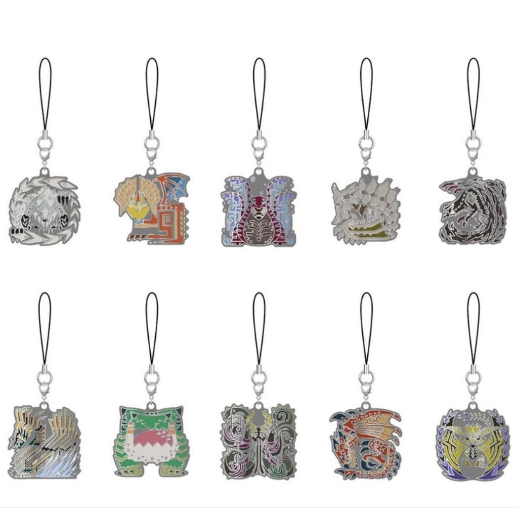 Monster Hunter Wilds Icon Metal Keychain Official Capcom