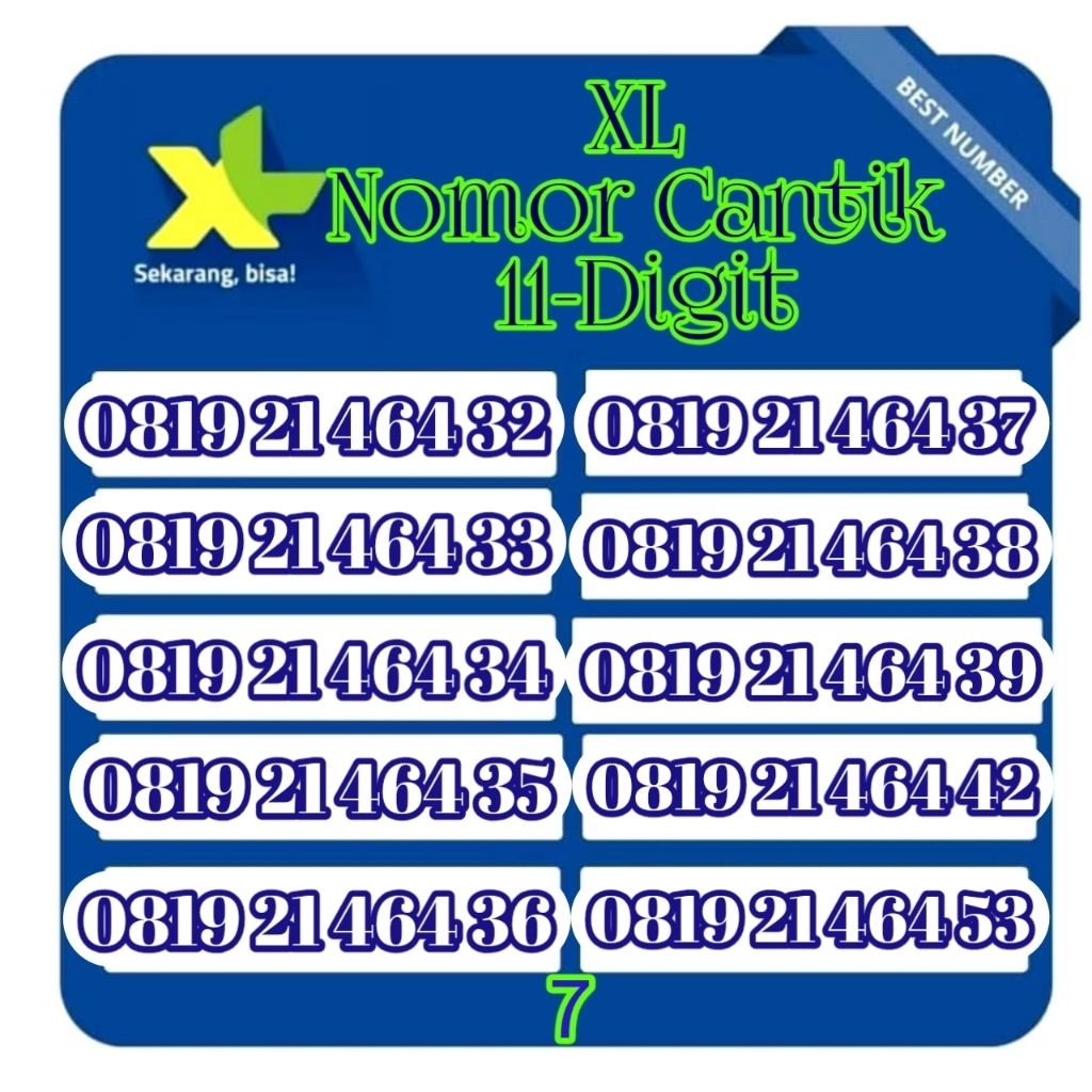 promo kartu perdana xl nomor cantik 11digit(Cek Deskripsi)