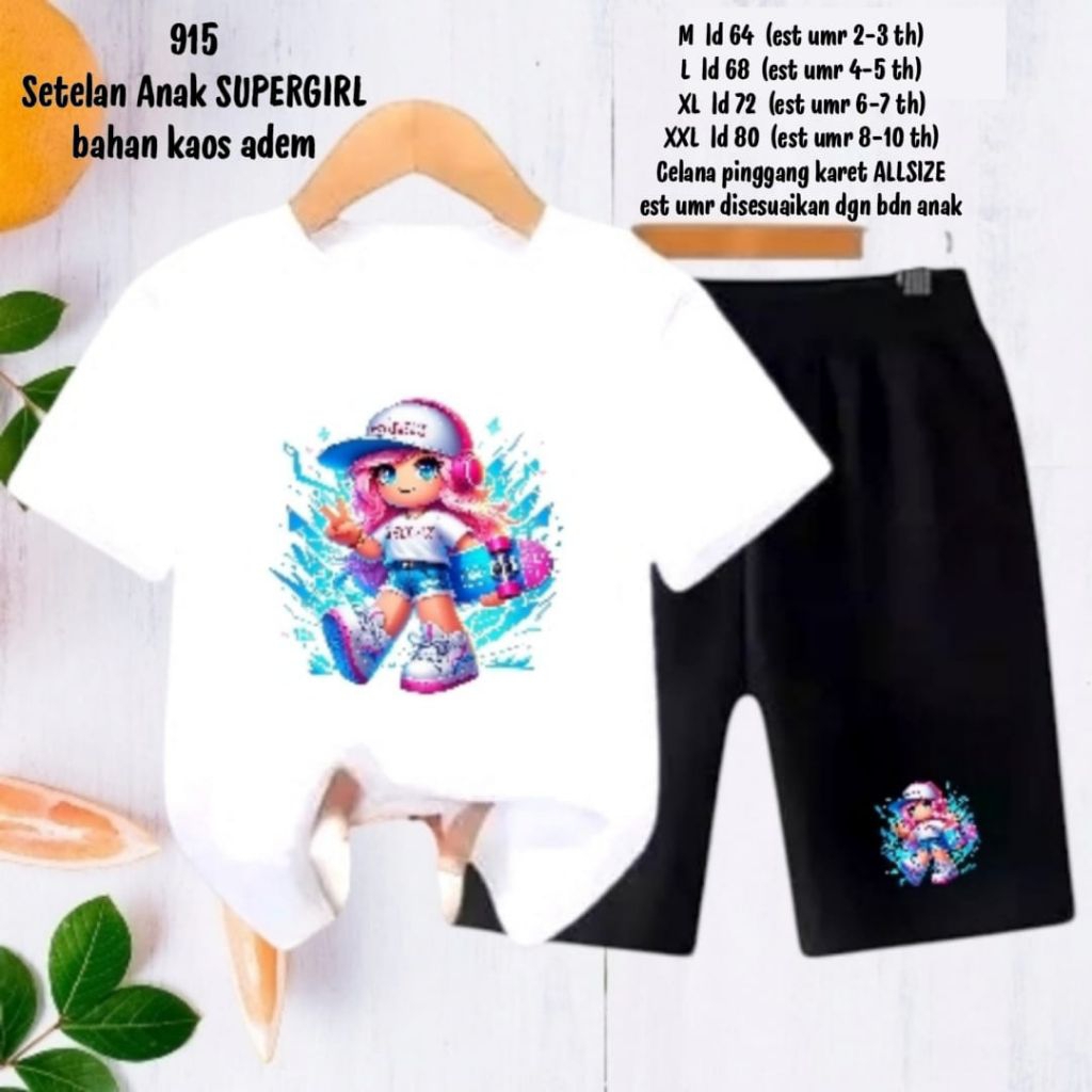915 stelan baju anak Roblox cewek cowok