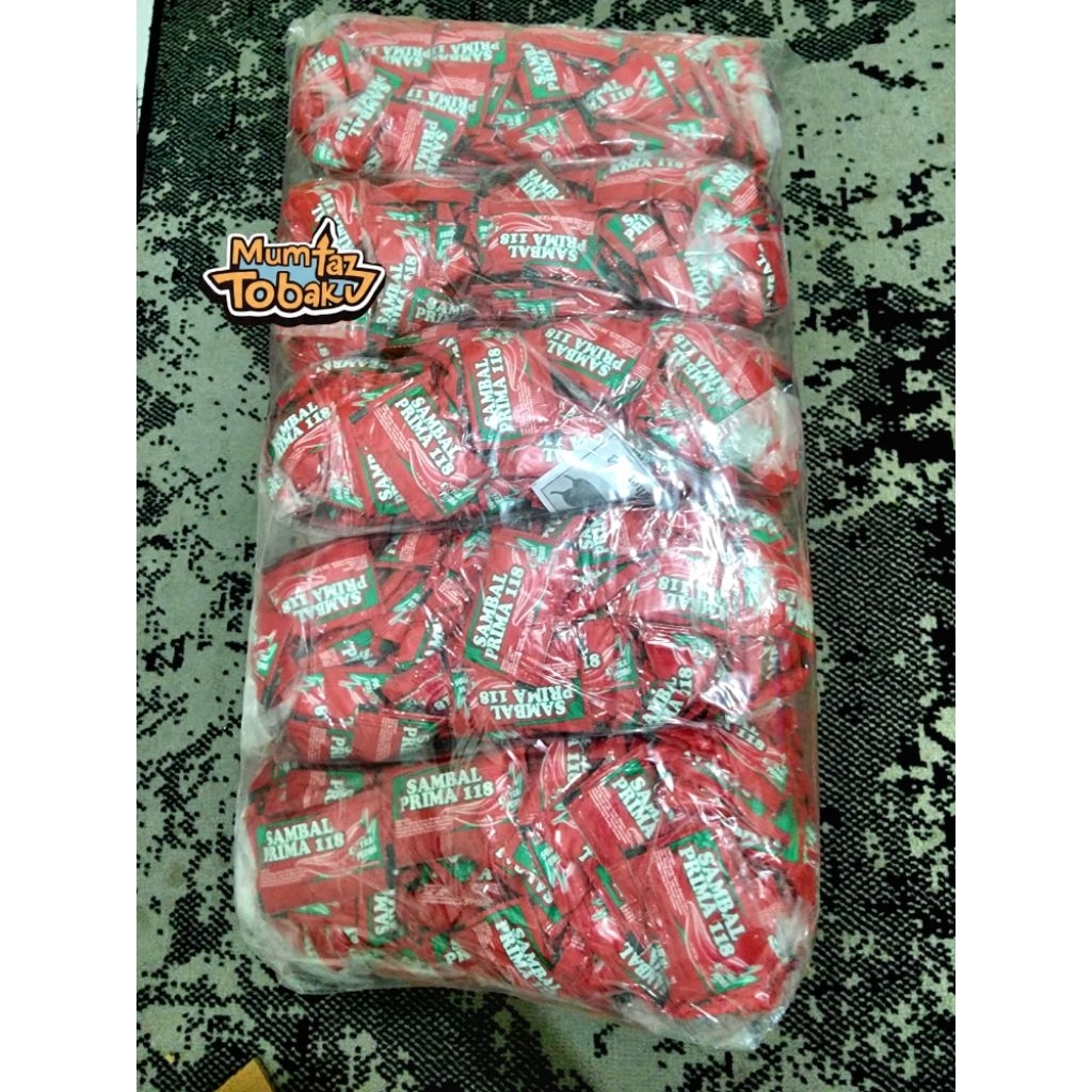 Saos Sambal Prima Extra Pedas 1 Ball (1000 sachet) / Saus Sambal Prima 118 / Saus Sambal Prima Merah