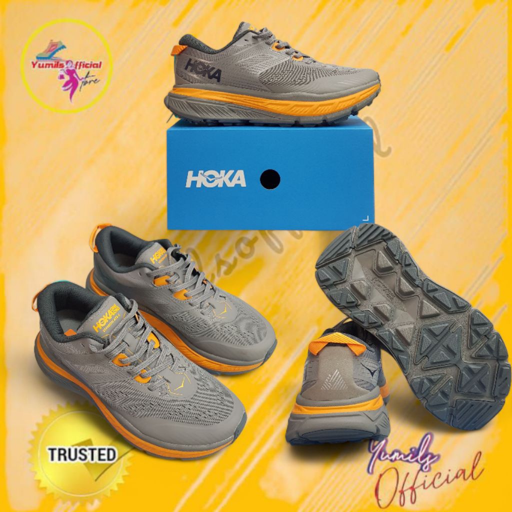 Hoka Brand Stinson ATR 6 / Sepatu Hoka Sneakers Pria outdoor / impor vietnam
